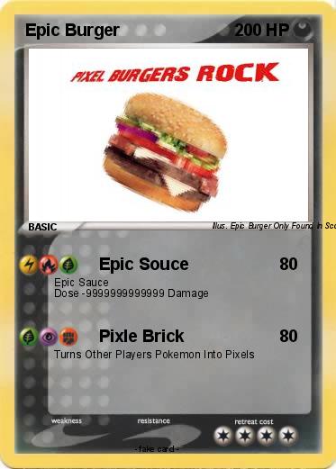 Pokemon Epic Burger