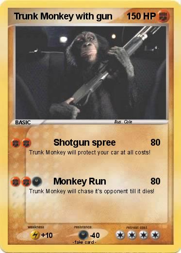 Pokemon Trunk Monkey with gun