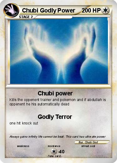 Pokemon Chubi Godly Power