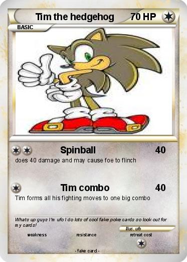 Pokemon Tim the hedgehog