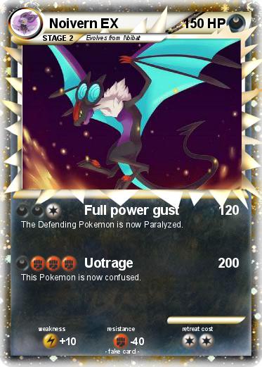 Pokémon Noivern EX 2 2 - Full power gust - My Pokemon Card
