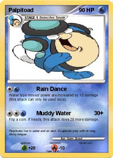 Pokémon Palpitoad 5 5 - Rain Dance - My Pokemon Card