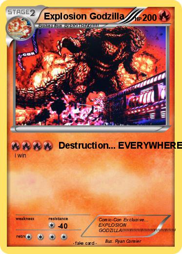 Pokemon Explosion Godzilla