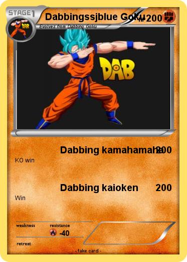 Pokemon Dabbingssjblue Goku