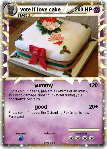 Pokemon vote if love cake