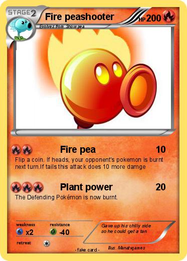 Pokemon Fire peashooter