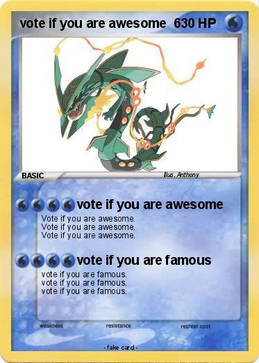 Pokemon vote if you are awesome  6