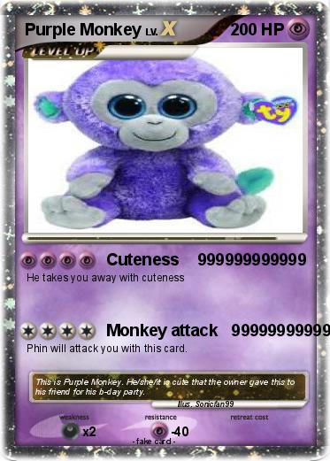 Pokemon Purple Monkey