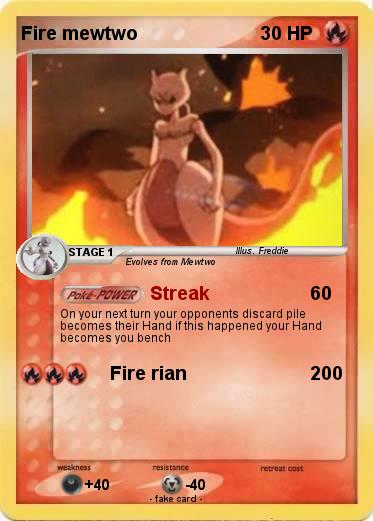 Pokemon Fire mewtwo