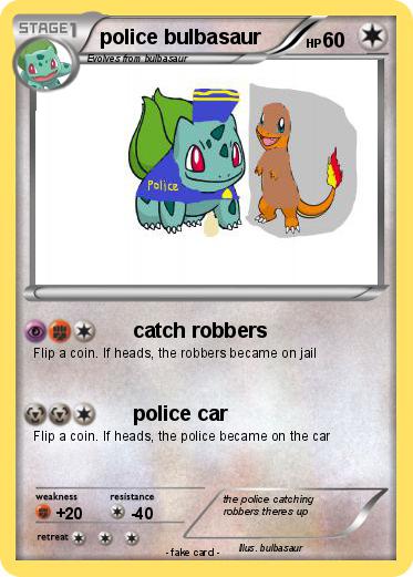 Pokemon police bulbasaur