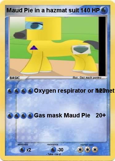 Pokemon Maud Pie in a hazmat suit