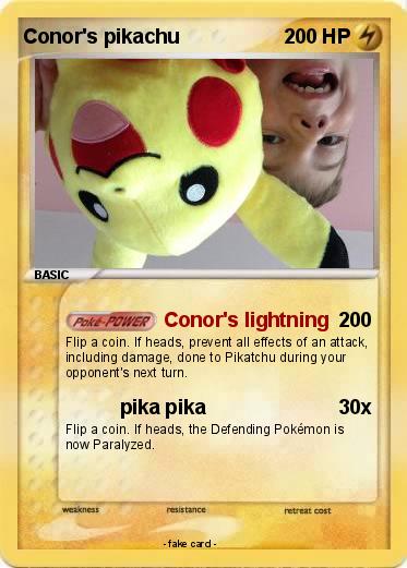Pokemon Conor's pikachu