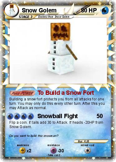 Pokemon Snow Golem
