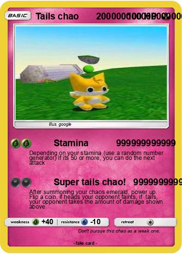 Pokemon Tails chao       200000000000000000000000000000000