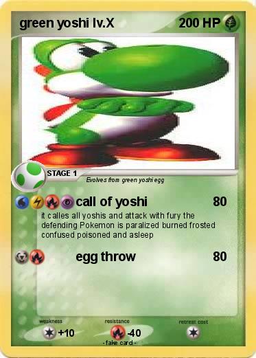 Pokemon green yoshi lv.X