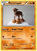 Dog on bagels