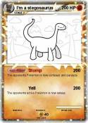 Pokémon I m a stegosaurus 1 1 - Stomp - My Pokemon Card