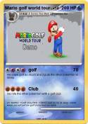 Mario golf worl