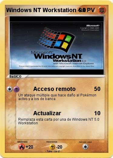 Pokemon Windows NT Workstation 4.0