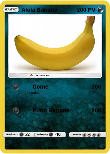 Pokemon Alola Banana