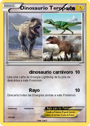 Pokemon Dinosaurio Teropodo