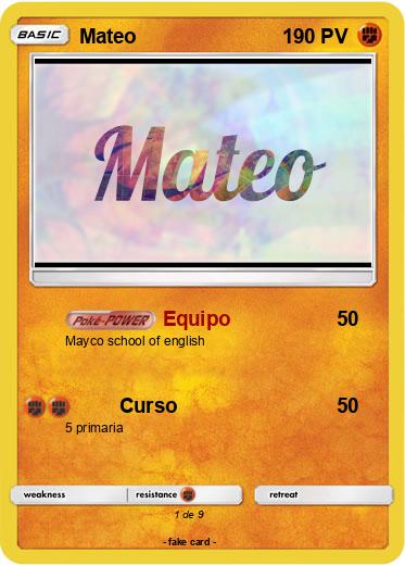 Pokemon Mateo
