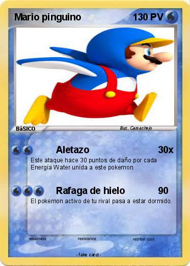 Pokemon Mario pinguino