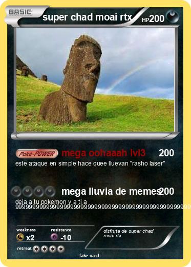 Pokemon super chad moai rtx