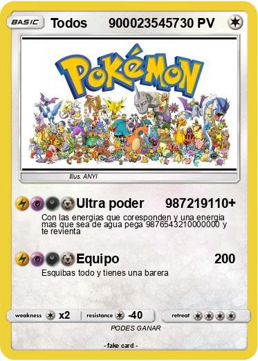 Pokemon Todos      9000235457