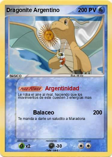 Pokemon Dragonite Argentino