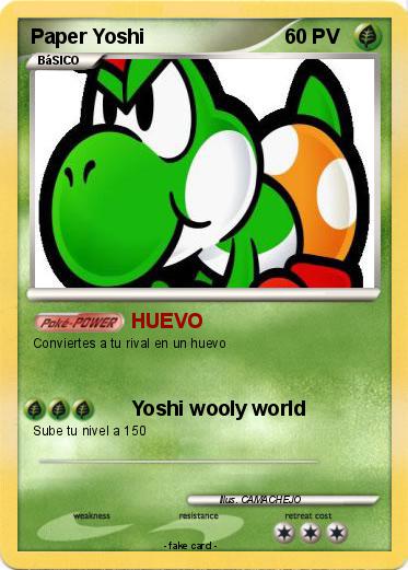 Pokemon Paper Yoshi