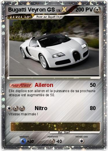 Pokemon Bugatti Veyron GS