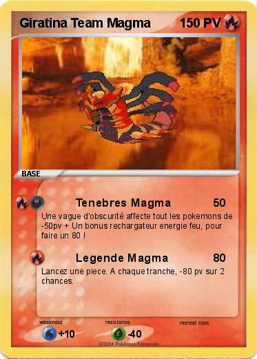Pokemon Giratina Team Magma