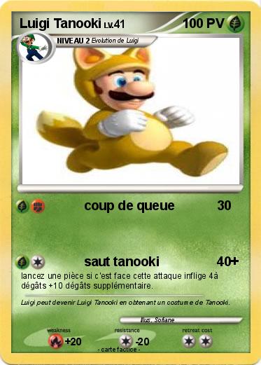 Pokemon Luigi Tanooki