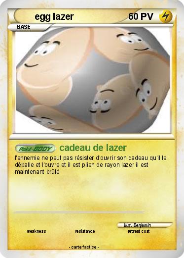 Pokemon egg lazer
