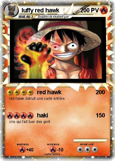 Pokemon luffy red hawk