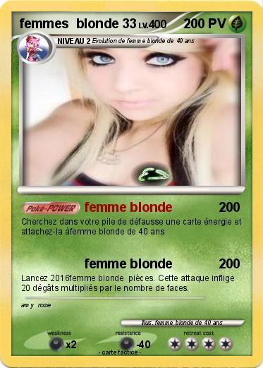 Pokemon femmes  blonde 33