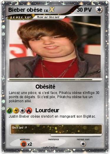Pokemon Bieber obèse
