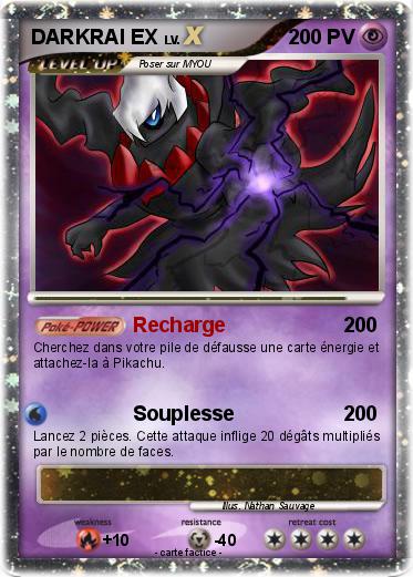 Carte pokemon darkrai ex