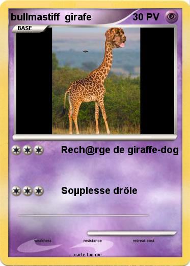 Pokemon bullmastiff  girafe