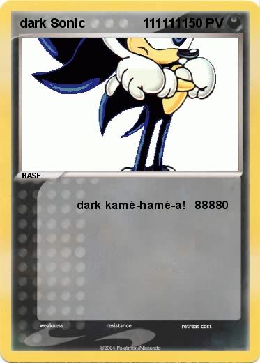 Pokemon dark Sonic                111111