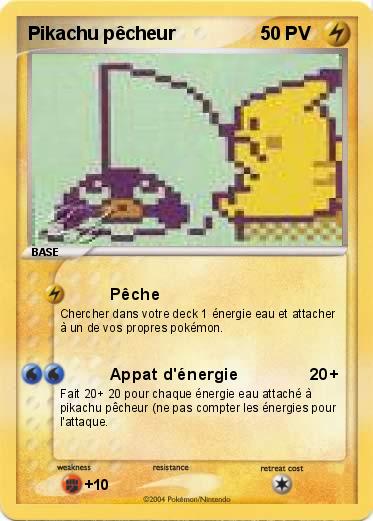 Pokemon Pikachu pêcheur