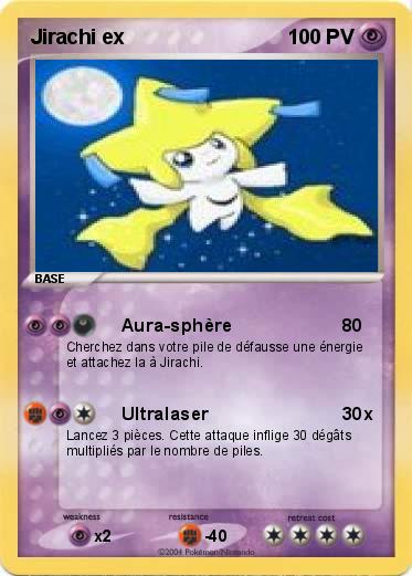 Carte pokemon jirachi
