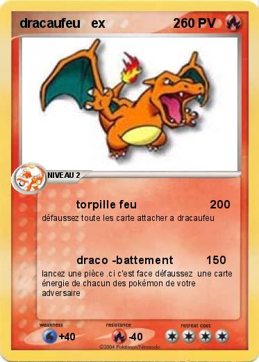 carte pokemon dracaufeu ex
