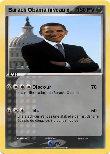 Pokemon Barack Obama niveau x