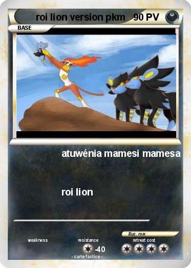 Pokemon roi lion version pkm