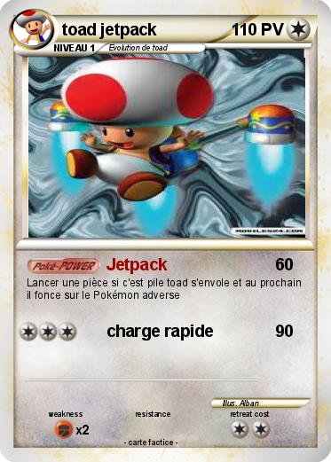 Pokemon toad jetpack