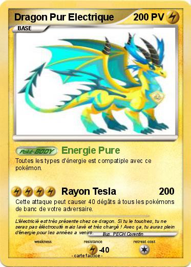 Pokemon Dragon Pur Electrique