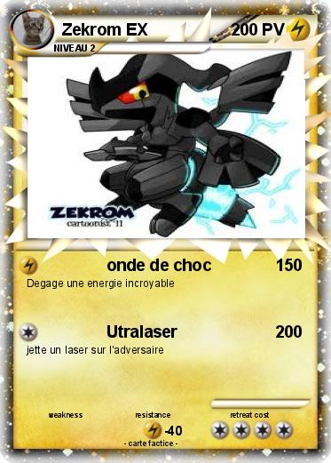 Carte pokemon zekrom ex