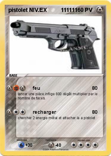 Pokemon pistolet NIV.EX         111111